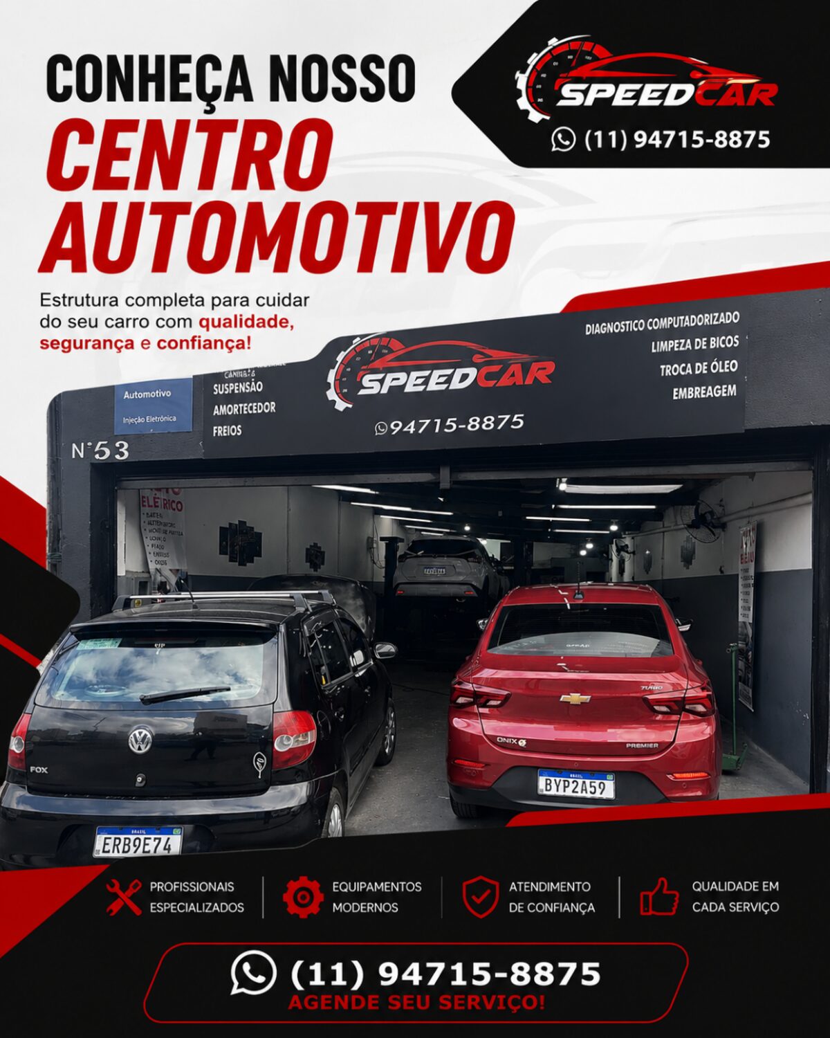 Centro Automotivo Speed Car - estrutura completa